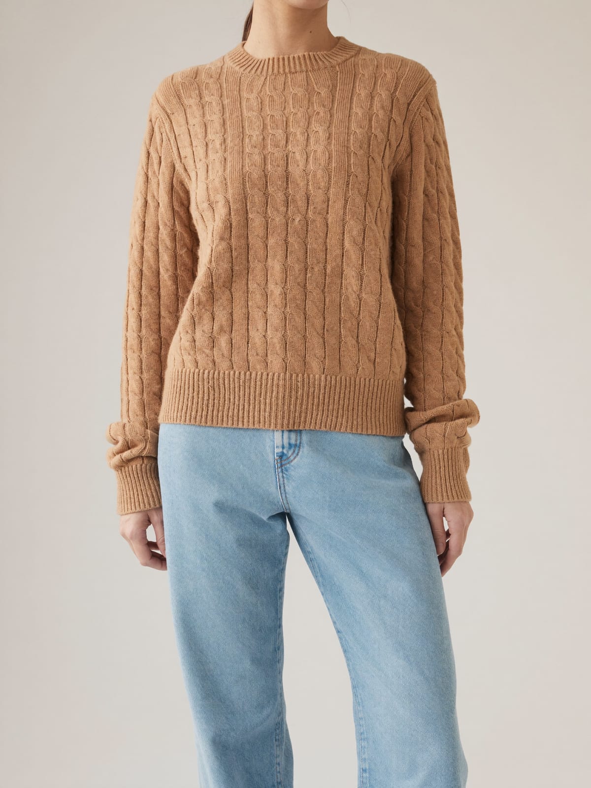 Cable-Knit Crew